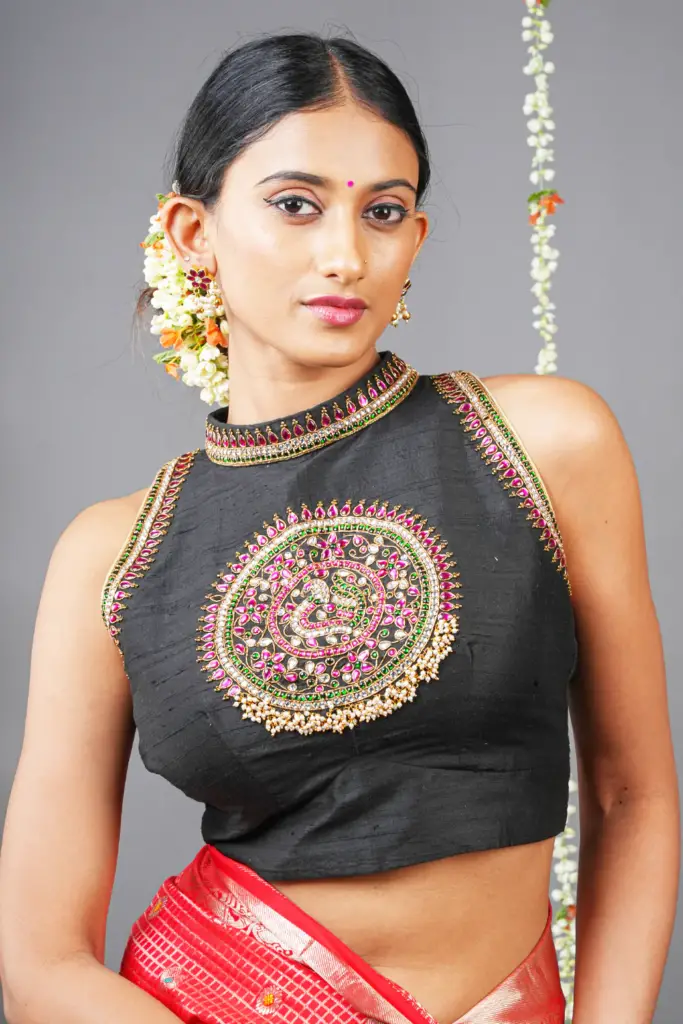 Different Types of Blouse Designs: A Complete Guide to Elevate Your Style 7 Halter-Neck Blouse