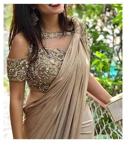 Different Types of Blouse Designs: A Complete Guide to Elevate Your Style 6 Cold-Shoulder Blouse