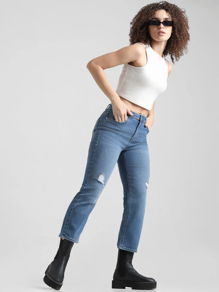 Cropped Jeans